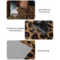 thumbnail image 5 of Fashion Wild Animal Front Door Mat Vintage Brown Leopard Print Welcome Doormat Indoor Outdoor Entrance Floor Mat Non-Slip Washable Runner Rug for Front Porch Decor 24x71 Inch, 5 of 6