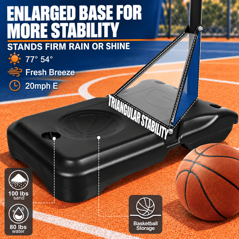 Airfind Adjustable Basketball Hoop, 5-7ft with Wheels photo 8