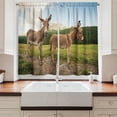 thumbnail image 2 of Ambesonne Donkey Kitchen Curtains, Dolomites Italy Countryside, 55"x39", Multicolor, 2 of 3