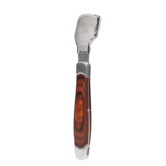 Raspador de pies BuyWeek Acero inoxidable + Madera 14 cm
