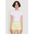 thumbnail image 2 of Womens Trendy Ribbed Knit Sleep Shorts, 2 of 4