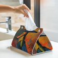 thumbnail image 6 of Honeii Abstract Funny Duck for Tissue Box Cover/Holder - Covers Rectangular Shaped Boxes with a Contemporary Finish - Designed with Modern PVC Leather, 6 of 7