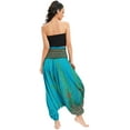 thumbnail image 3 of Combinaison Harem Boho Taille Smockée en Rayonne 2 en 1 pour Femmes, 3 of 6