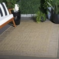 thumbnail image 2 of SAFAVIEH Sisal Performance Beatrice Geometric Indoor/Outdoor Area Rug, Natural/Beige, 6'7" x 6'7" Square, 2 of 16