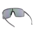 thumbnail image 4 of MTB Style Oversized Large Sport Shield Sport Plastic Sunglasses Slate - Purple Mirror, 4 of 4