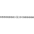 thumbnail image 4 of 14k White Gold 4mm Link Rope Chain Anklet Ankle Beach Bracelet 8 Inch :, 4 of 9