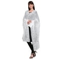 thumbnail image 3 of eloria Women's Neck Wrap Designer Polychiffon Embroidered Dupatta Indian Long Stole, 3 of 5