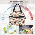 thumbnail image 5 of Xecao Submarines Print Insulated Lunch Box, Lunch Cags Lunch Bag Featuring An Adjustable Shoulder Strap, 5 of 5