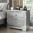 thumbnail image 3 of FOA Chid 3pc Silver Solid Wood Bedroom Set - Queen + 2 Nightstands, 3 of 16