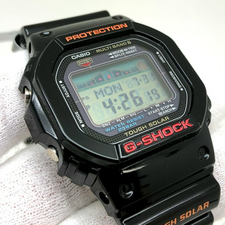 Pre-Owned CASIO Casio G-SHOCK G-Shock Watch GWX-5600-1JF G-LIDE Square  Digital Radio Solar Tough Men's (Like New)