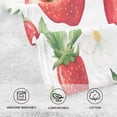 thumbnail image 5 of Yayeee 100% Cotton Hand Towels for Bathroom 16" x 28" Soft Absorbent Kitchen Towel, White Apple Pattern, 5 of 7