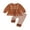 Brown, variant on Spewahor Toddler Baby Girls Christmas Fall Outfit 6 12 18 24 Months 2T 3T 4T Long Sleeve Gingerbread Man T-shirt with Striped Pants Clothing Set Fall Outfit