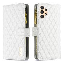 Feishell for Samsung Galaxy A14 5G Zipper Wallet Phone Case,for Women Men,Luxury PU Leather Cover with 9 Credit Card Slots Magnetic Clasp Flip Holder Protective Case with Wrist Strap,White