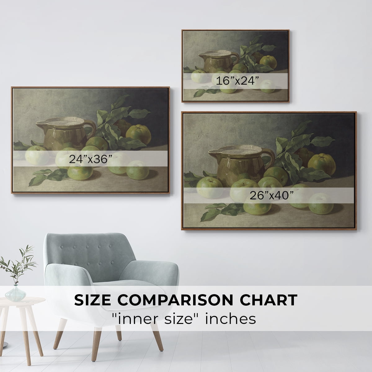 Vintage Botanical Print-LXXXVI By Wexford Home Framed in Walnut Wood Gallery Wrapped Canvas 25 in. x 37 in.