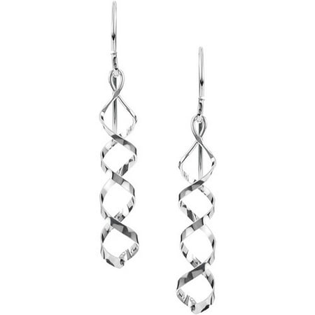 Brinley Co. Women's Sterling Silver Spiral Dangle Earrings - Walmart.com