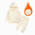 thumbnail image 6 of CAUYDY 3 6 9 12 18 Months Toddler Boys Fall Winter Clothes 2T 3T 4T 5T Baby Long Sleeve Top Joggers Pants 2PCS Cute Set Newborn Outfits Beige for Sizes 18-24 Months, 6 of 7