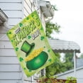 thumbnail image 2 of America Forever Happy St Patrick's Day Leprechaun Pot of Gold House Flag Luck of the Irish Shamrock Lucky Clovers 28 x 40 Inch Double Sided Outdoor Yard St Patricks Day Decorations, 2 of 4