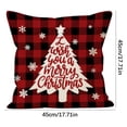 thumbnail image 3 of MORESEC Christmas Tree Throw Pillow Covers 18X18 Inch - Festive House Decor For Couch Sofa And Office - Machine Washable Polyester Zip Closure No Inser Clearance Under 5, B, 3 of 4
