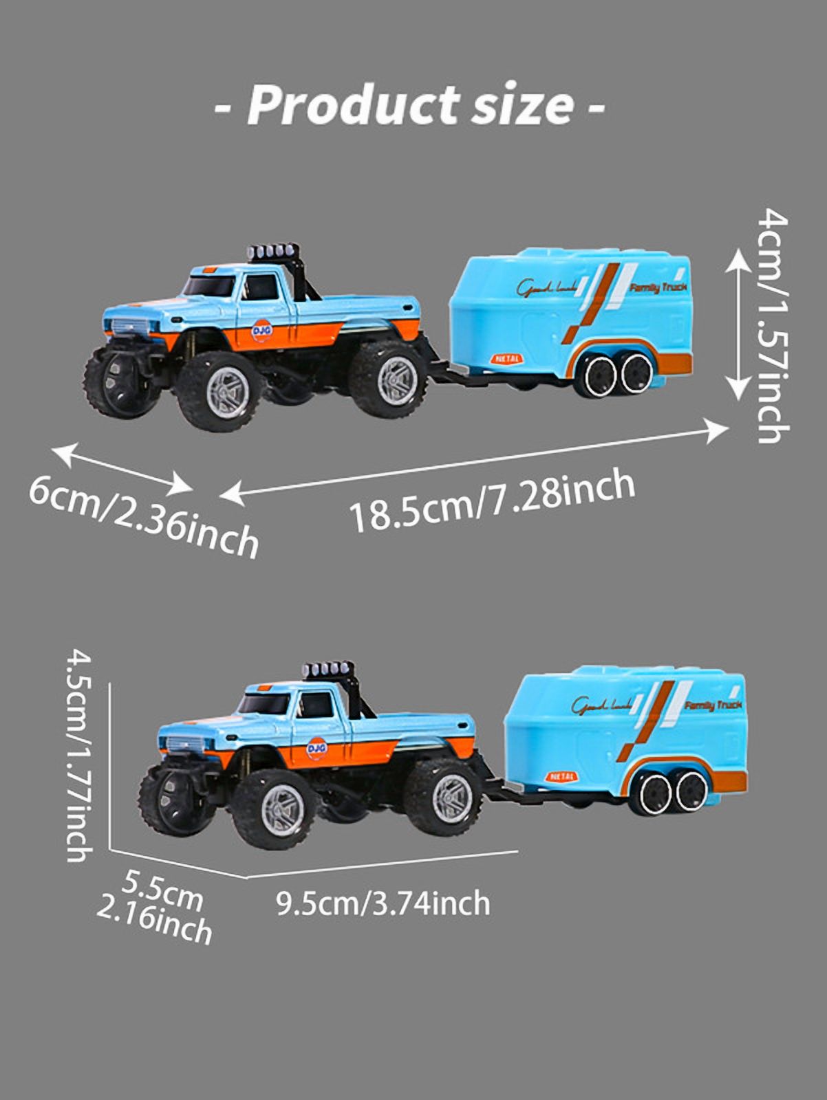 Mini Rc Monster Truck, 1:64 Scale Monster Truck Remote Control Car with Lights, 2.4Ghz Remote Control, Mini Alloy Monster Truck Rc, Speed/Steering Adjustable