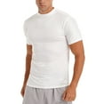 thumbnail image 3 of MSemis Men's Casual Short Sleeve Basic Turtleneck Slim Fit Undershirt Pullover Tops White M, 3 of 6