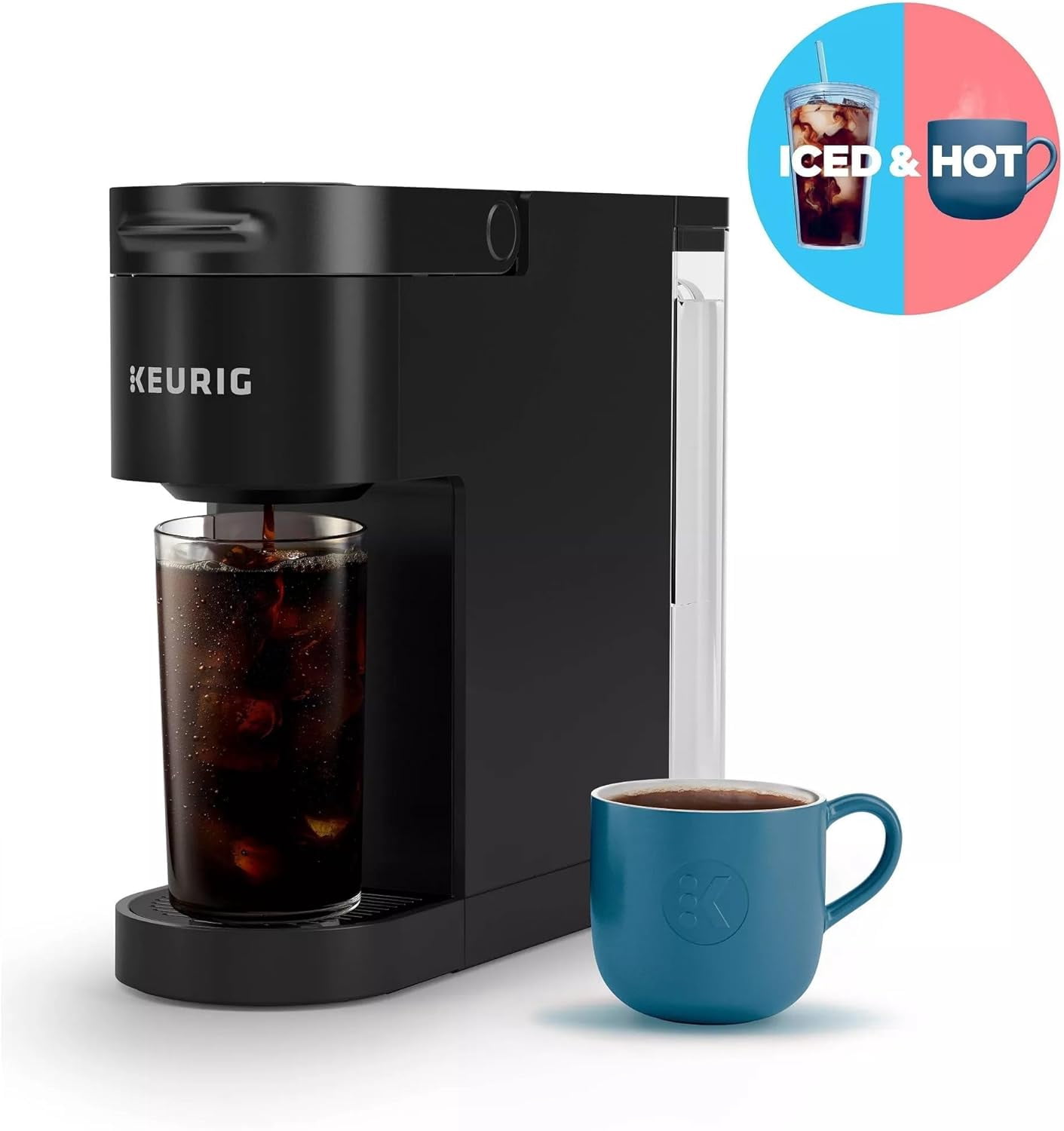Restored Keurig KIPK900FBK K-Iced Plus Single Serve Coffee Maker, Black (Refurbished)