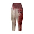 thumbnail image 3 of WILLBEST Pantalones de Yoga Con Estampado de Manchas de Sangre de Halloween Para Mujer, Mallas Ajustadas de Cintura Alta Para Entrenamiento, Fitness, Running, Ropa Informal Extra Grande, 3 of 3
