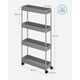 thumbnail image 5 of SONGMICS Carrito Organizador 4 Niveles 6 Ganchos Ruedas 360° 38x38x90cm, 5 of 5