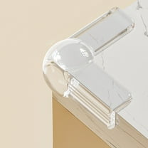 Clear Silicone Corner Guards | 4-Piece Set with 3 Sizes | Soft Edge Protectors for Table & Furniture | Bump Proof, Child Safety, Anti-Collision Stickers