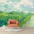 thumbnail image 3 of IDEA4WALL 4pcs Road Between Green Grass in the Countryside Peel and Stick Wallpaper Removable Wall Murals Large Wall Stickers for Home Decoration - 66x96 inches, 3 of 5