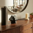 thumbnail image 2 of Geometric Star Orb for Home Decor - Modern Stoneware Sculpture for Living Room, Office, Shelf or Coffee Table Accemt - Decorative Ornament Figurine for Bathroom Counter Styling - 5", Black, 2 of 12