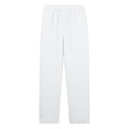 thumbnail image 6 of Linen Capri Pants for Women Elastic High Waist Tulip Hem Capris Loose Wide Leg Beach Cropped Trousers with Pockets White 3XL, 6 of 9