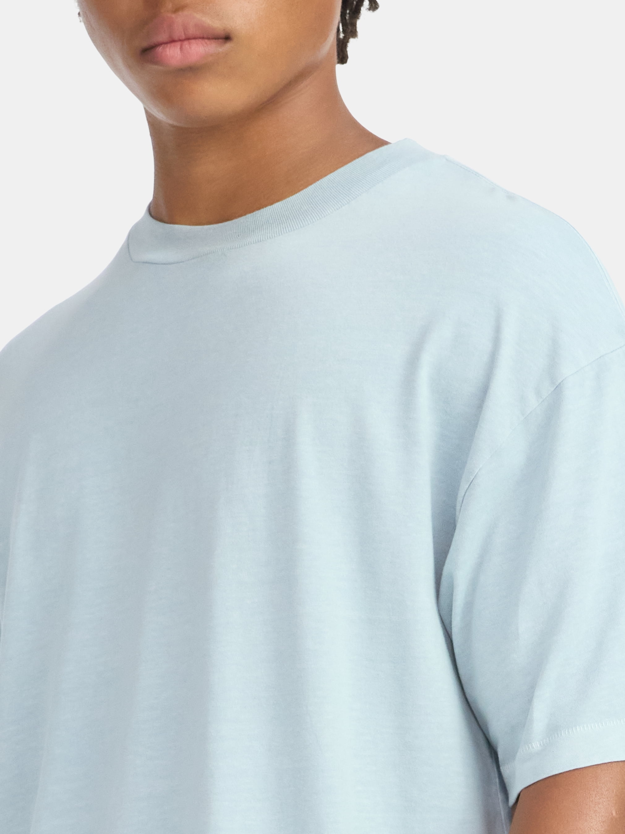 No Boundaries All Gender Cotton Oversize Tee with Short Sleeves, Men's and Big Men's