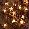 thumbnail image 5 of Guirnalda de luces LED para decoración navideña con forma de flor de cerezo que funciona con pilas, de 3 a 10 m, para fiestas, bodas, habitaciones y decoración del hogar, enchufable, 5 of 5