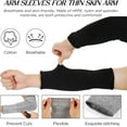 thumbnail image 3 of 2 Pair Protective Arm Sleeves for Thin Skin Anti-Cut Burn Resistant Cover Forearm Sleeve for Cooking Construction, 3 of 7