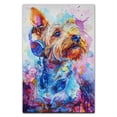thumbnail image 3 of Hudo Glenofimaal Terrier Dog Canvas Wall Art Music Decor, Dog Pictures Poster Animal Painting Dog Listening Music Poster for Music Room Decor Living Home Decoration, 3 of 5