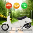 thumbnail image 3 of Razor Pocket Mod Electric Scooter w/ Storage, Age 8+, 15 Mph, 40-Min Run, 170lb Max, White, 3 of 12