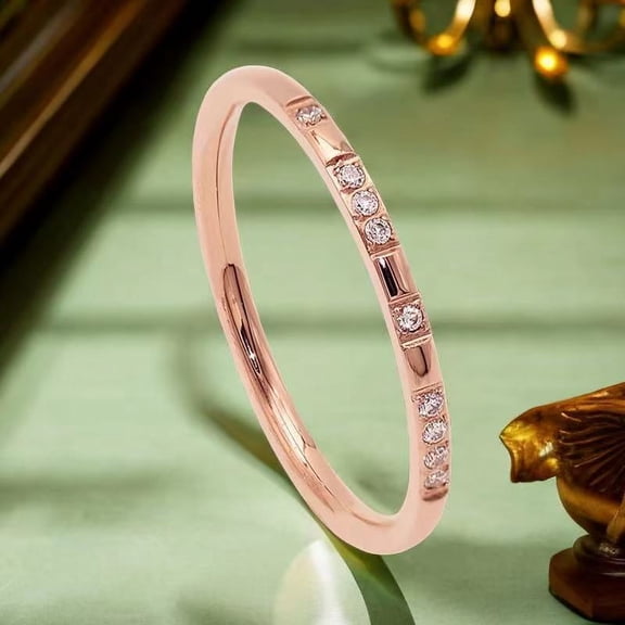 Womens Fashion Titanium Steel Ring, Wave Design, Electroplated, No Fading, Casual Everyday Wear