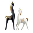 thumbnail image 2 of 2 estatuas de hechas a mano, de resina, colección de esculturas, adornos en miniatura para interiores, para decoración de Negro Baoblaze Figurilla decorativa, 2 of 5