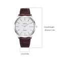 thumbnail image 2 of Reloj para hombre, correa de cuero noctilucente, reloj de pulsera de cuarzo analógico, calendario para caballeros, reloj impermeable Speravity EL1972-02, 2 of 2