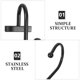 thumbnail image 3 of unbranded 12Ud Metálicos Para De Ducha Y Habitación Color Negro Duraderos, 3 of 8