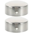 thumbnail image 1 of LEEYNEER Bouchons Métalliques pour Trous Ronds 2 Pcs Bouchons d'Extrémité de Rail Rond Bouchons d'Extrémité de Rail en Bois, 1 of 1