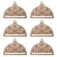 thumbnail image 2 of balikha 6Pcs Christmas Macrame Ornament Christmas Ornament Wall Hanging Semi Circle Crafts Xmas Tree Decor for Holiday Seasonal Decor Elk, 2 of 9