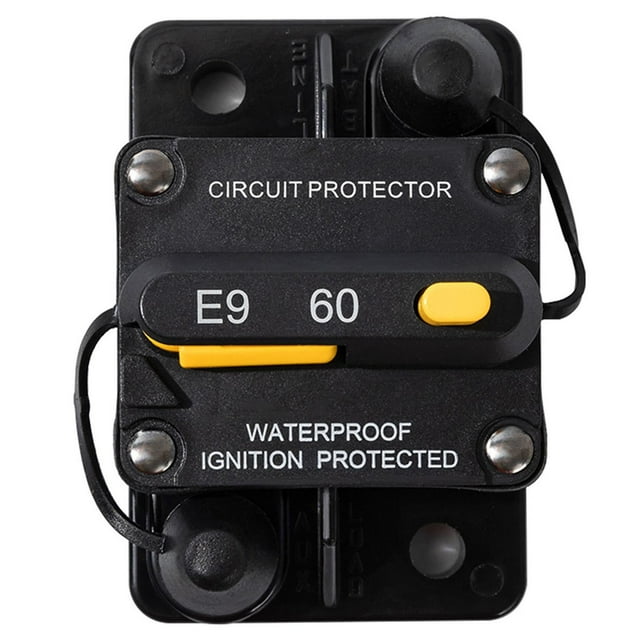 Disyuntor de 60 amperios 12V - 72V manual Fusible reiniciable Sharpla Cortacircuitos