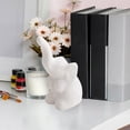 thumbnail image 2 of White Elephant Statue Set, Mini Ceramic Elephant Figurines - Small Shelf Decor Accents, Gift for Women, Christmas White Elephant Gift, Home Decor & Knick Knacks, 2 of 6