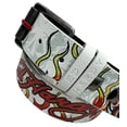 thumbnail image 2 of Ed Hardy Men's Devil In Flames White Belt With Metal Studs (36, White), 2 of 7