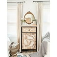 thumbnail image 5 of LuxenHome Rustic Nightstand with Drawer and 1-Door Cabinet, 5 of 10