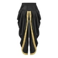 thumbnail image 5 of Aislor Boys Satin Pants Hippie Dance Harem Trousers for Halloween Carnival Party Balls Black 16, 5 of 7