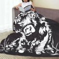 thumbnail image 6 of Cauagu Floral Cow Silhouette Pattern Flannel Bed Blankets,Fleece Blanket Comfortable Air Conditioning Blanket for Sofa Bed Travel Couch & Living Room -50"x40", 6 of 8