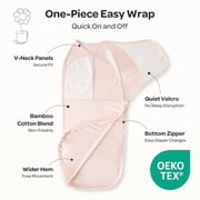 Momcozy Swaddles for Newborns, Quiet Fastner Suitable for Infant 0-3 Months, New-Parent-Friendly Swaddle Sack, Reduce Startle Reflex, Newborn Boys Girls Registry Essentials, 2-Pack, Bloom