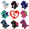 thumbnail image 2 of Ty Big Eyes - Peluche de dinosaurio rosa, dragón azul, dinosaurio negro, muñeco de peluche coleccionable, regalo, 2 of 5